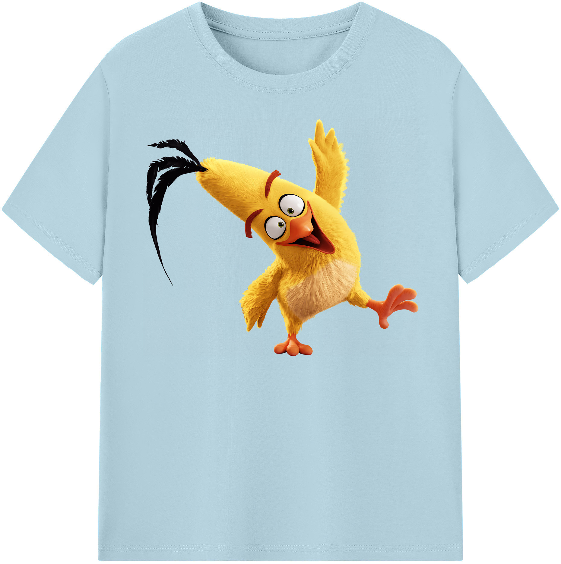 （画像用） Angry Birds アングリーバード 綿100％半袖Tシャツ（フロントプリント）
